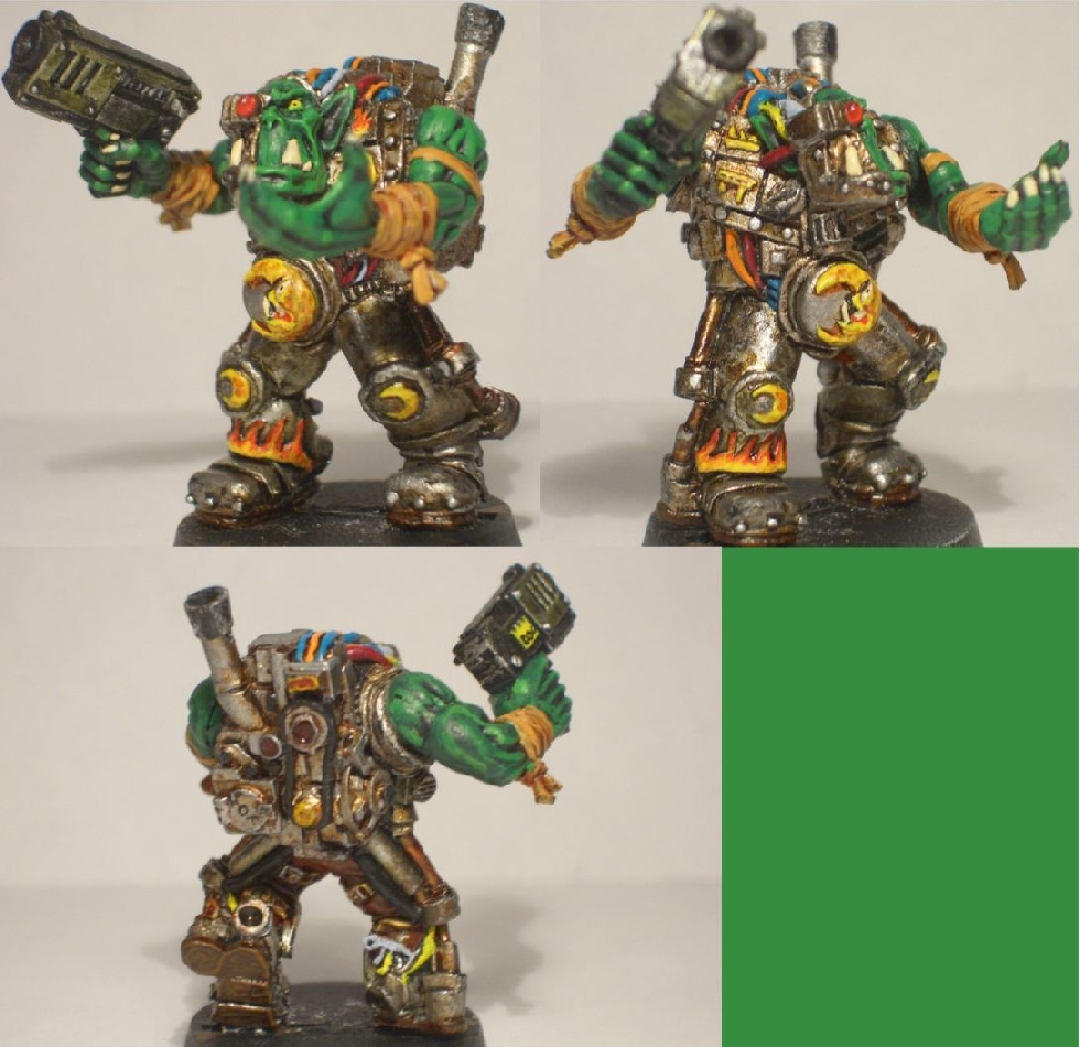 Ork mercenary in mega armor