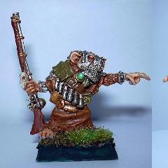 Skaven commander with warplockmusket