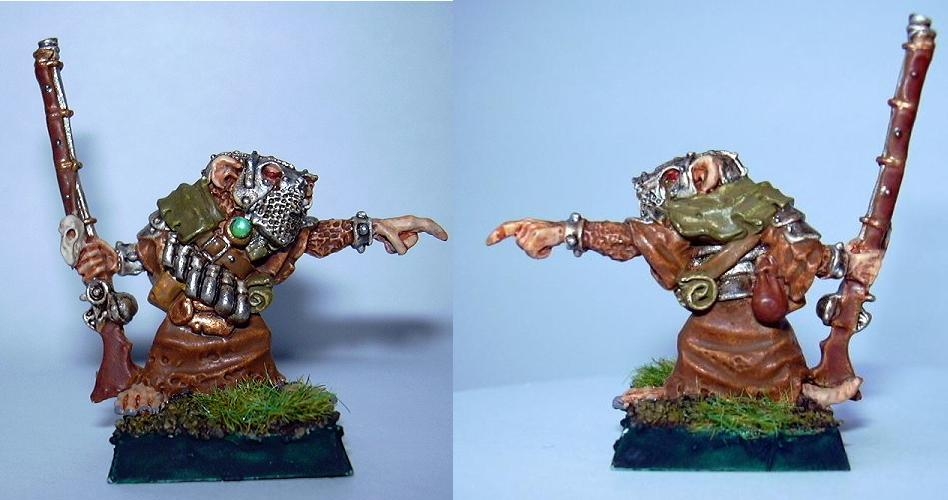 Skaven commander with warplockmusket